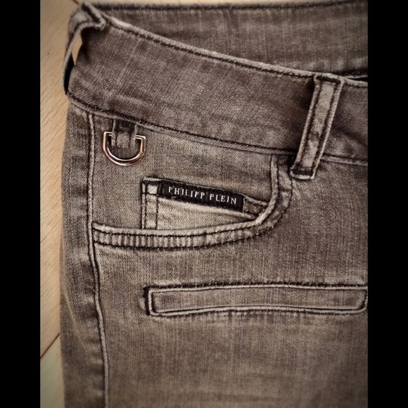 Philipp Plein Grey Moto Jeans - Picture 4 of 8